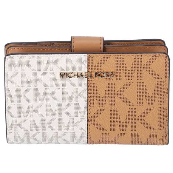 Michael Kors Jet Set Travel Medium Bifold Card Wallet Deer Multi MK - Picture 2 of 6